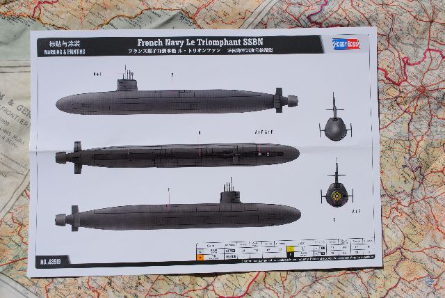 Hobby Boss 83519 French Navy Le Triomphant SSBN
